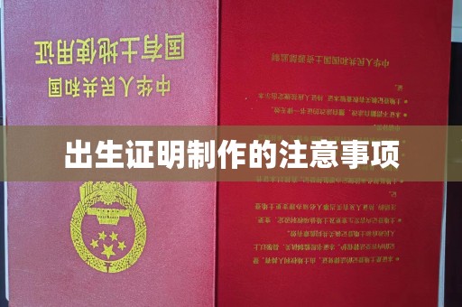 莱山出生证明制作的注意事项