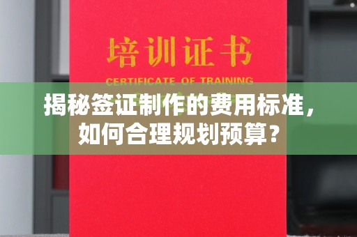 莱山揭秘签证制作的费用标准，如何合理规划预算？