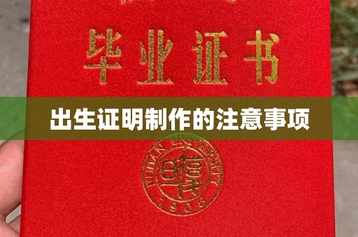 莱山出生证明制作的注意事项